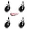 Service Caster 5 Inch Thermoplastic Rubber Wheel 1-3/8 Inch Expanding Stem Caster SCC, 4PK SCC-EX05S510-TPRS-138-4 - alternate 2